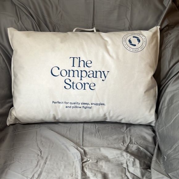 The Company Store Essentials Gusseted Down And Feather Side Sleeper Pillow - Picture 5 of 5